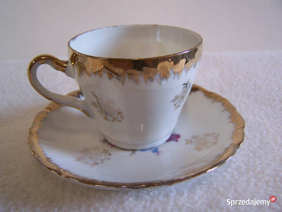 Porcelanowy serwis bukiety kwiatów z bogatym Koszalin sprzedam