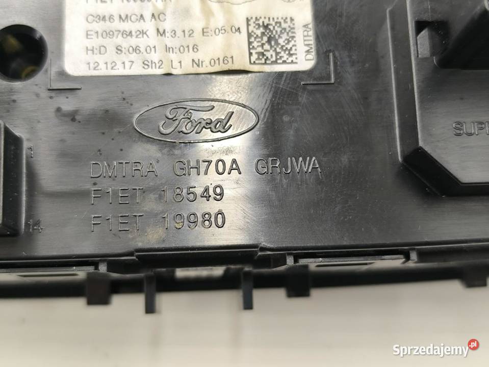 PANEL NAWIEWU KLIMATYZACJI FORD FOCUS MK3 LIFT Panele sterowania, przełączniki wielkopolskie