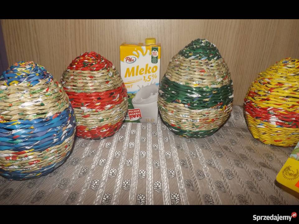 Jajko różne wielkości wiklina papierowa Lublin