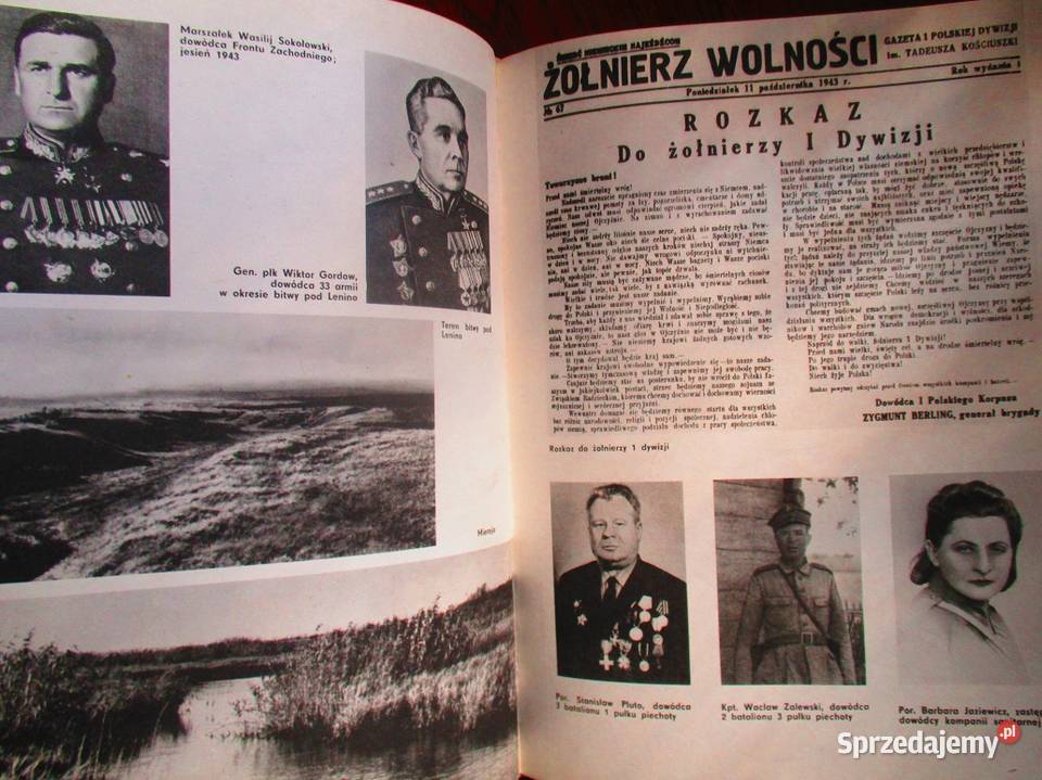 Lenino Warszawa Berlin Dywizja YKościuszkiwojna łódzkie