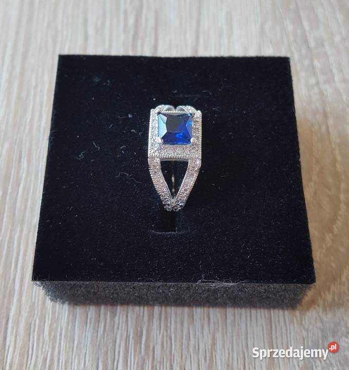 Nowy pierscionek srebrny kolor posrebrzany Szczecin