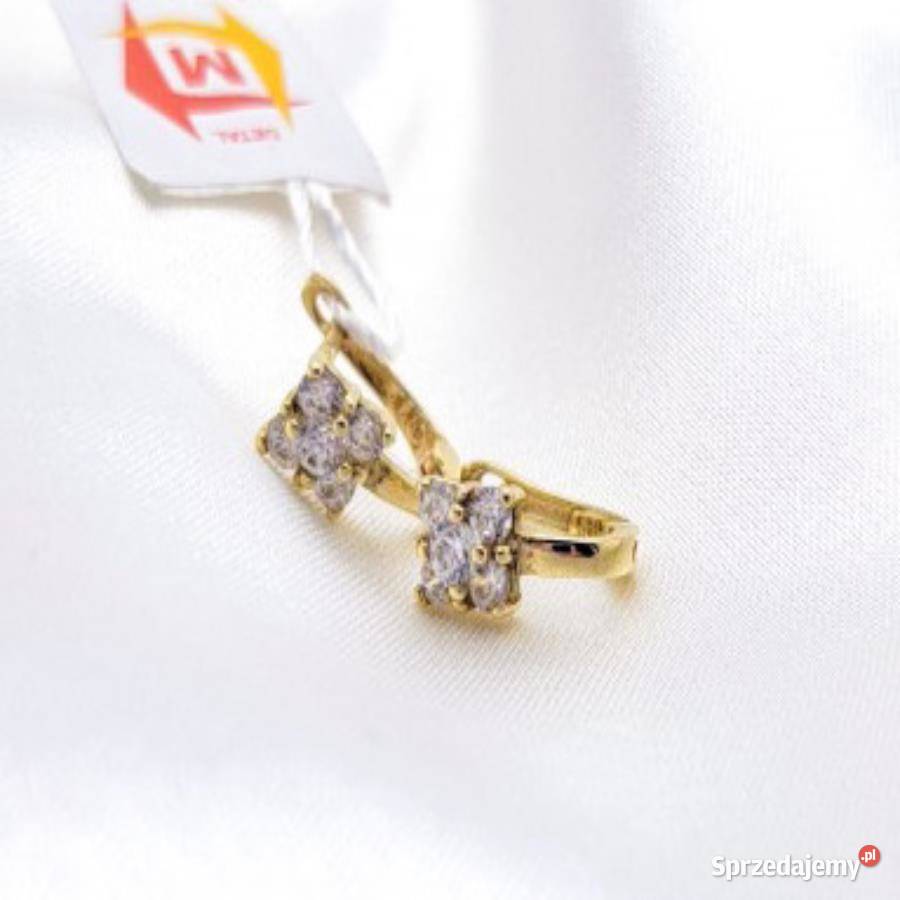 Kolczyki Złote pr585 zapięcie angielskie Z110 Poznań