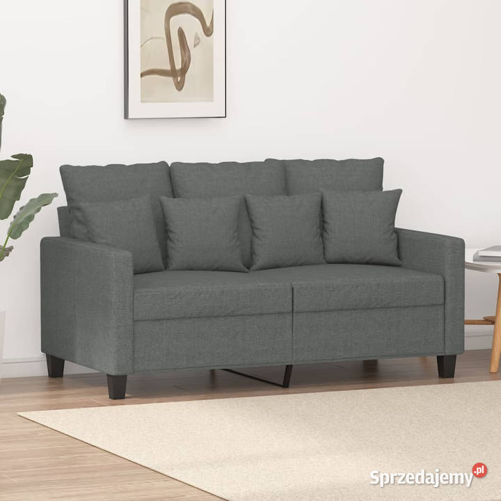 Sofa 2osobowa ciemnoszara 120 tapicerowana Sofy i kanapy sprzedam