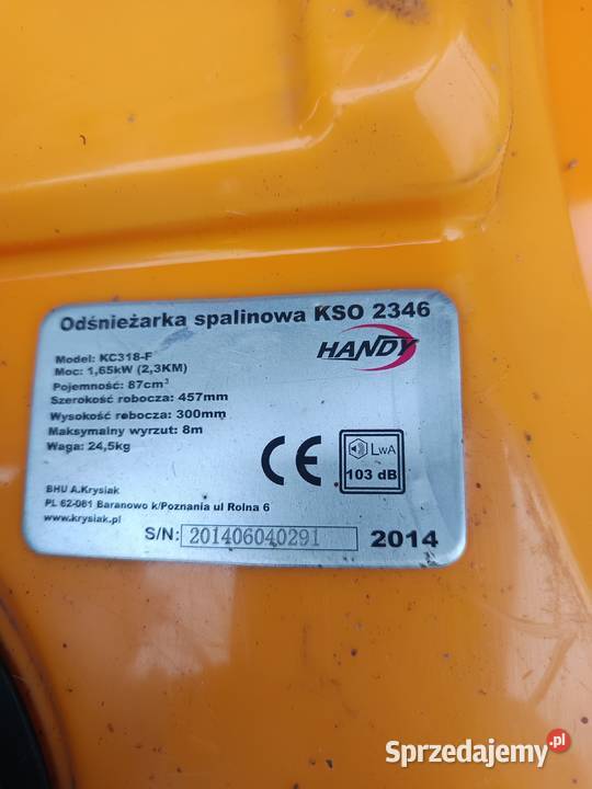 Odśnieżarka spalinowa Pęcław