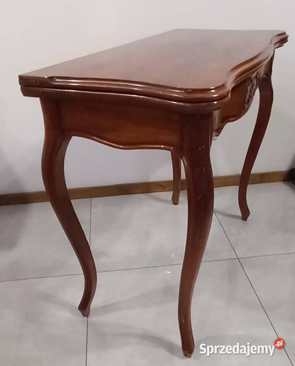 Stolik karciany konsolka Ludwik Filip