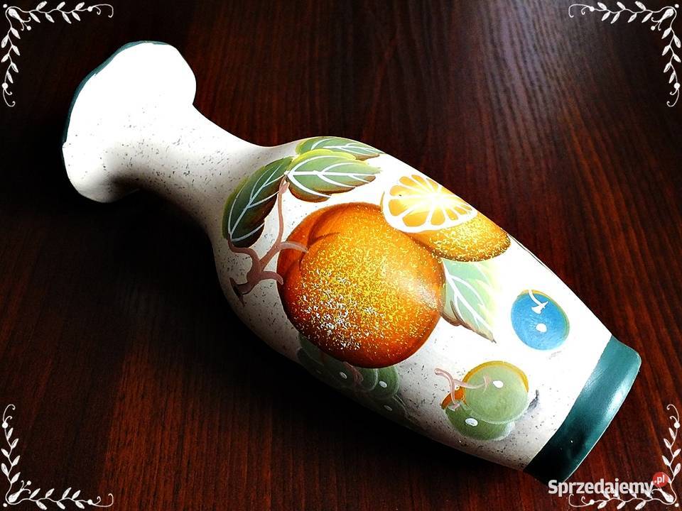 Stary wazon ręcznie malowany Owoce Włochy lata Żary