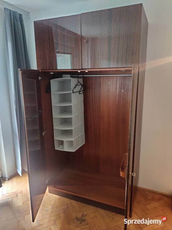 Komplet meble do salonu drewniane ciemne