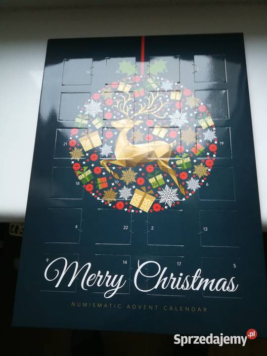 Numizmatyczny kalendarz adwentowy wesołych świąt