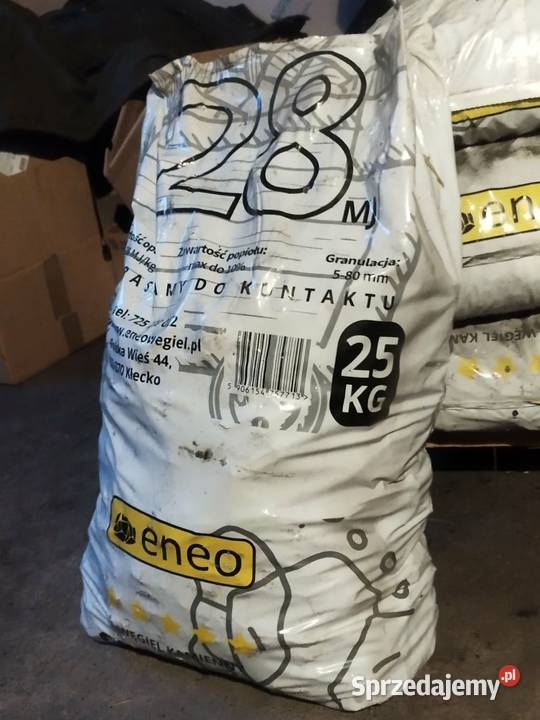 Węgiel kamienny w workach 25 orzech Ligowo sprzedam