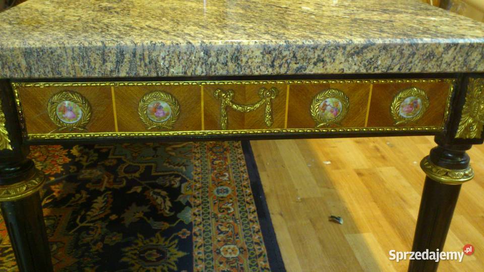 Gustawianski Stolik kawowy1930 lata dolnośląskie Polanica-Zdrój