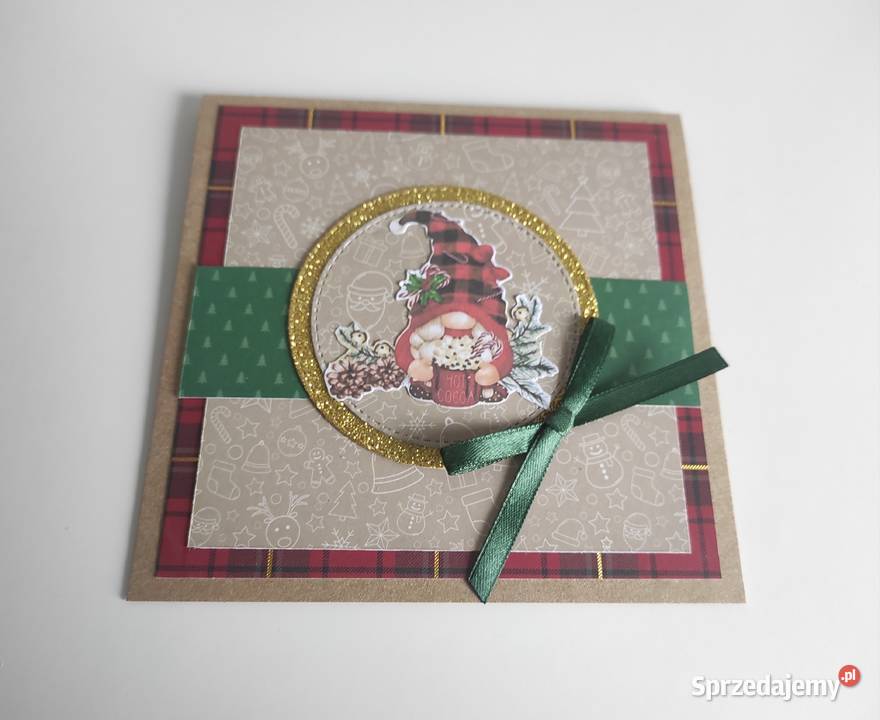 Kartka ręcznie robiona świąteczna Boże