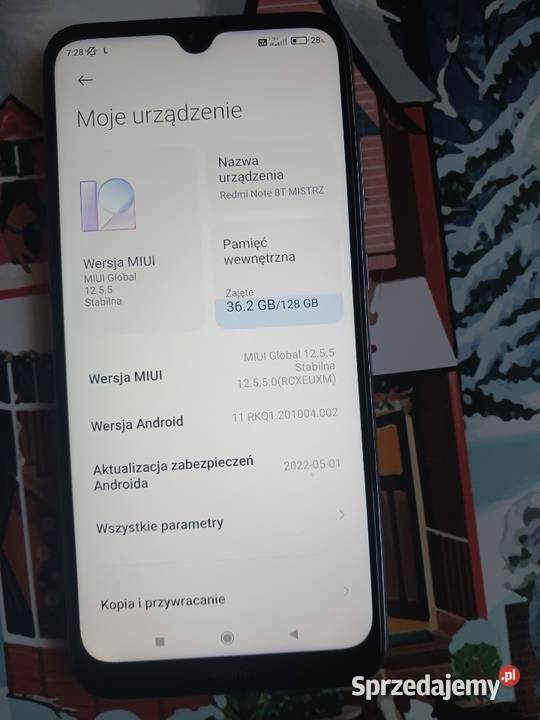 Xiaomi Redmi Note 8T 6128gb Xiaomi sprzedam
