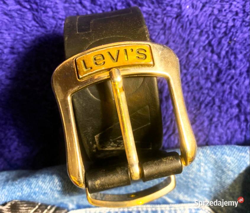 Kultowy Skórzany Pasek Levis Strauss Orginal USA Poraj