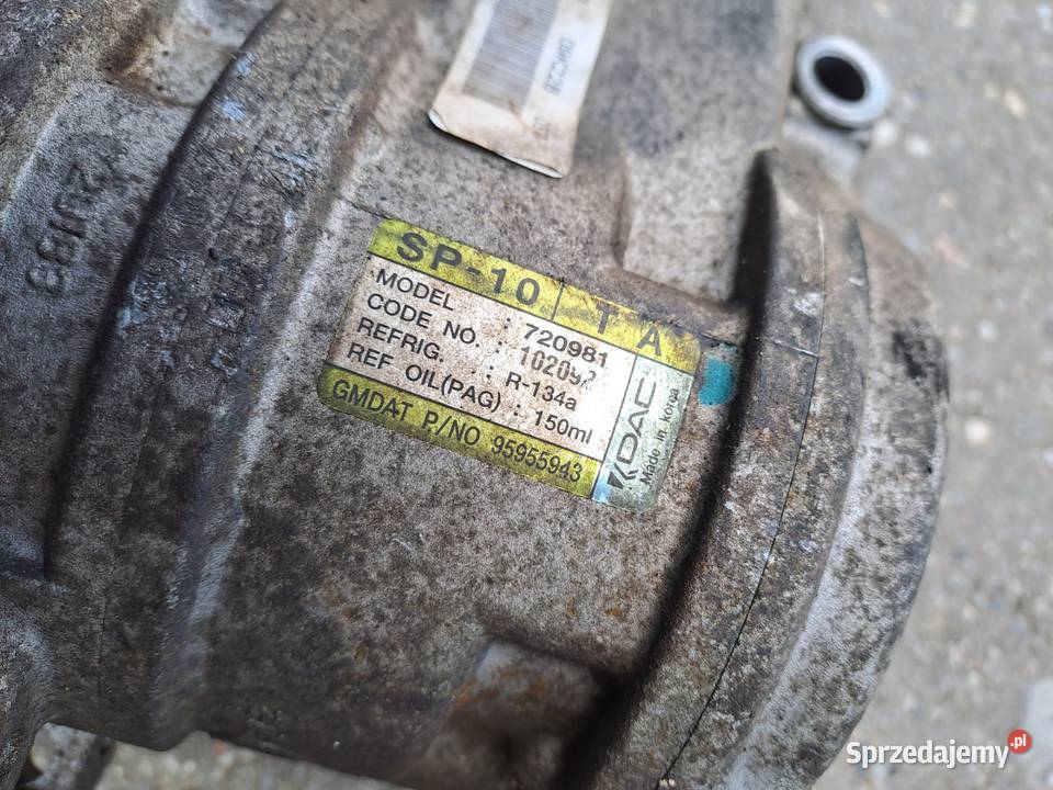 Chevrolet Aveo T250 Spark M300 12 16V kompresor Jastrzębie-Zdrój