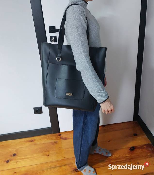 torebka Peterson czarna shopperka skóra Poznań