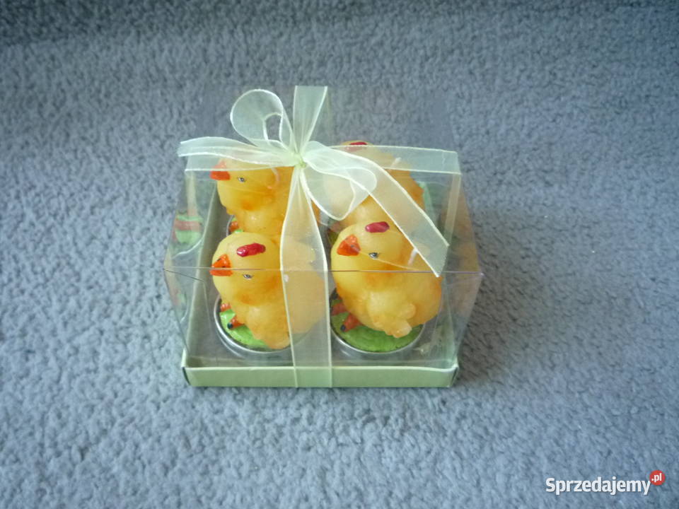 Nowe 4 świeczki Kury Kurczaki wielkanocne Szczecin sprzedam