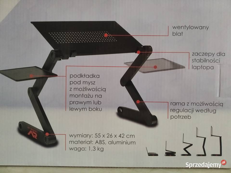 NAJTANIEJ Stolik Pod Laptop Regulowany Podstawka Zabrze