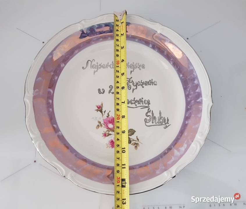Talerz patera okazjonalna Chodzież róża Gdynia