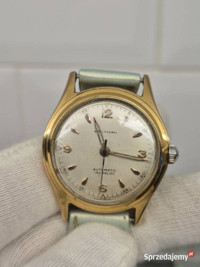 Zegarek Ernest Borel Fils Co vintage automat śląskie Chorzów