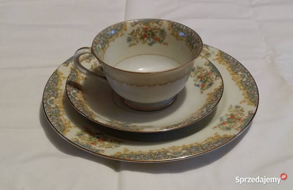 Stara japońska filiżanka trio Rose China Kraków
