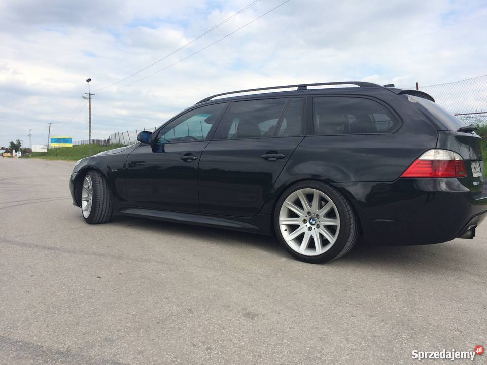 BMW E61 530D Mpakiet Gwint Gleba Czarna lakier metallic