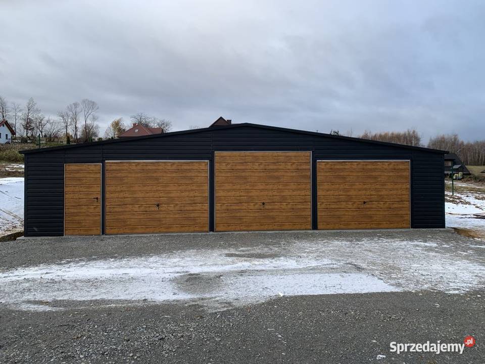 Garaż blaszany 12x6 konstrukcja profil Kalisz sprzedam