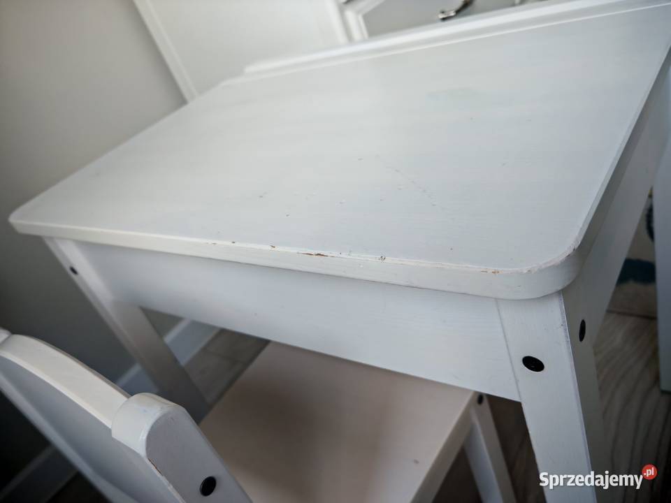 Ikea Sundvik biurko i krzesło IKEA białe zestaw Meble Gorzów Wielkopolski