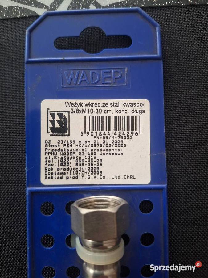 Wężyki do kranu baterii umywalkowej ze stali Węże