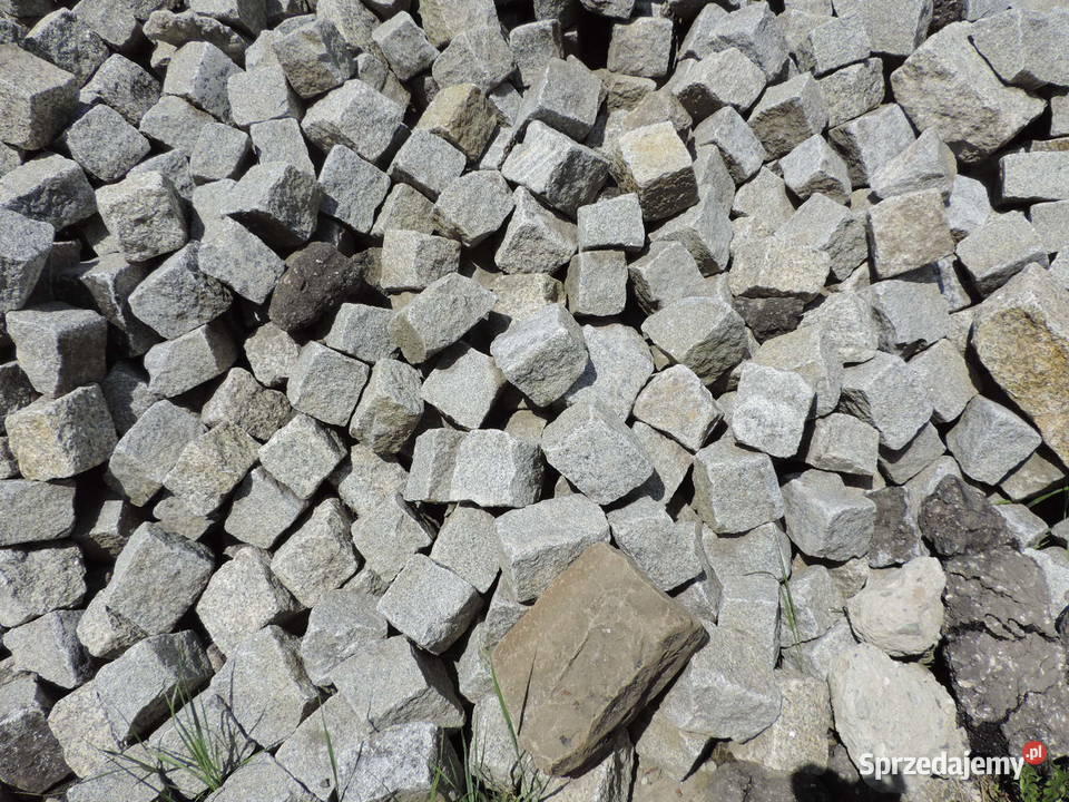 Kostka Granitowa Szara z rozbiórki Granit Kora śląskie sprzedam