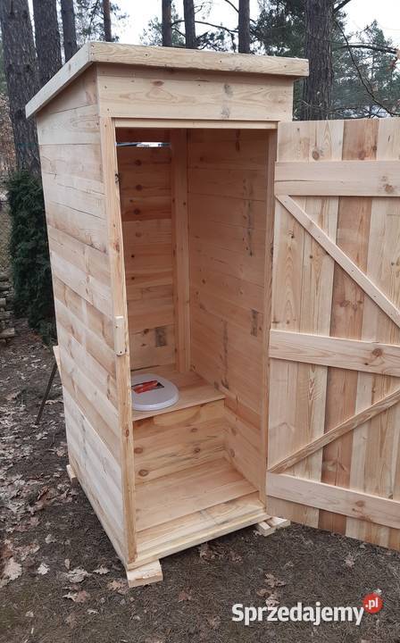 WC toaleta ubikacja wychodek drewniany na budowę Pozostałe Zapora