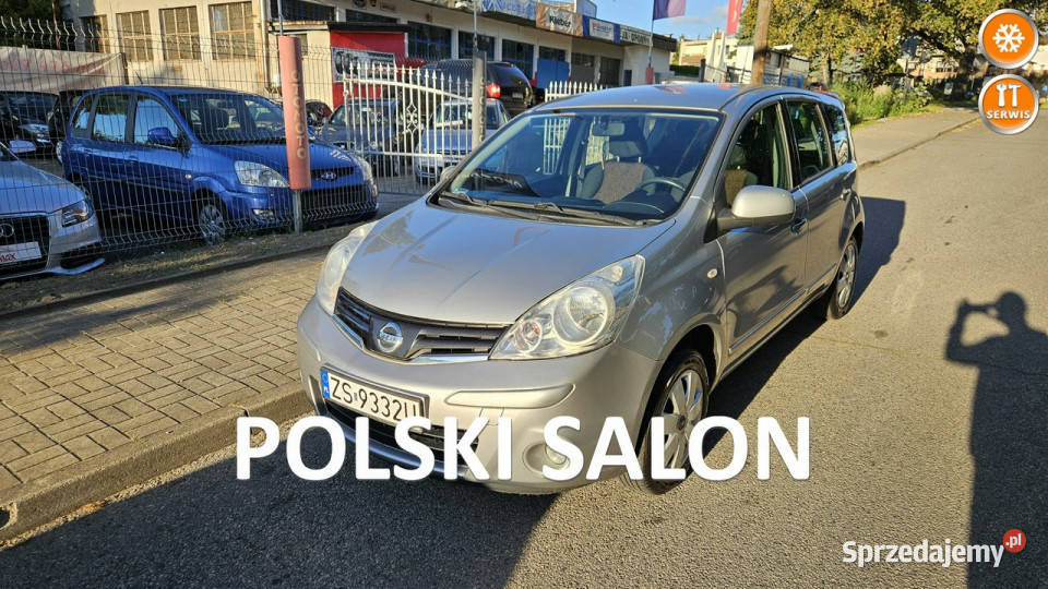 Nissan Note POLSKI SALONBezwypadkowyKlima I Szczecin