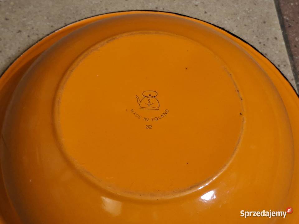 Miski emaliowana Silesia PRL śr 32