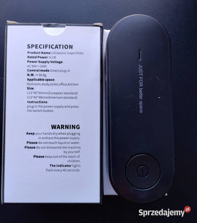 Ultrasonic Insect Killer Odstraszacz Owadów Toruń