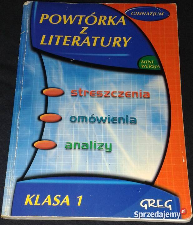 Powtórka z literatury kl 1 Barbara Włodarczyk miękka Pozostałe lubelskie Chełm