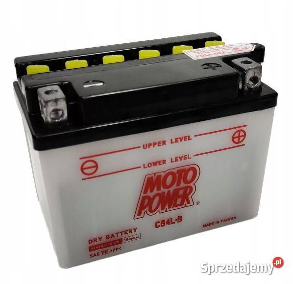 Akumulator motocyklowy MotoPower CB4LB YB4LB 12V Mielec sprzedam