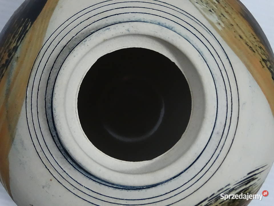 Unikatowa ceramiczna lampka oliwna kominek Biłgoraj