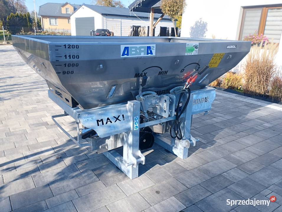 Rozsiewacz nawozów Maxi Abra 1200 l dwutarczowy Rozsiewacze nawozów Sandomierz