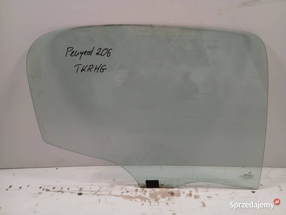 Szyba Drzwi Prawa Tylna Peugeot 206 98 Oryginał Bralin
