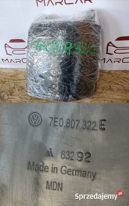 VW T6 NAROŻNIK ZDERZAKA PRAWY TYŁ 7E0807322E Zderzaki Pleszew sprzedam