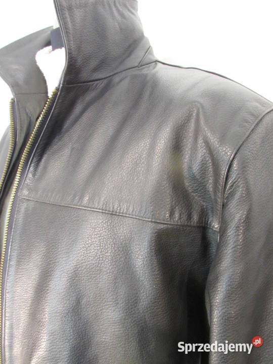 KURTKA SKÓRZANA MĘSKA GRUBA BAWOLA SKÓRA Wiosenna/Jesienna  Biała