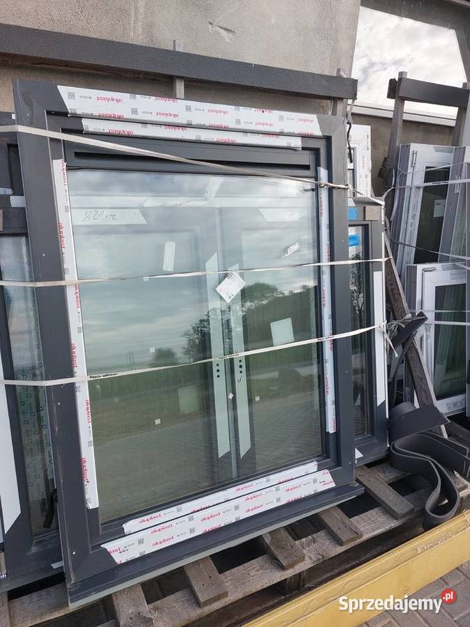 Nowe okno grafit antracyt 116 x1475 3 szyby opolskie