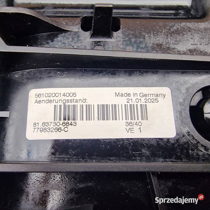 MAN TGX TG3 LUSTERKO LUSTRO RAMPOWE MANUALNE ciężarowe Bieleń