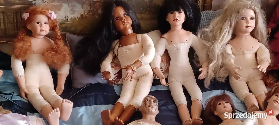 kolekcja porcelanowych i uszkodzonych lal Poznań