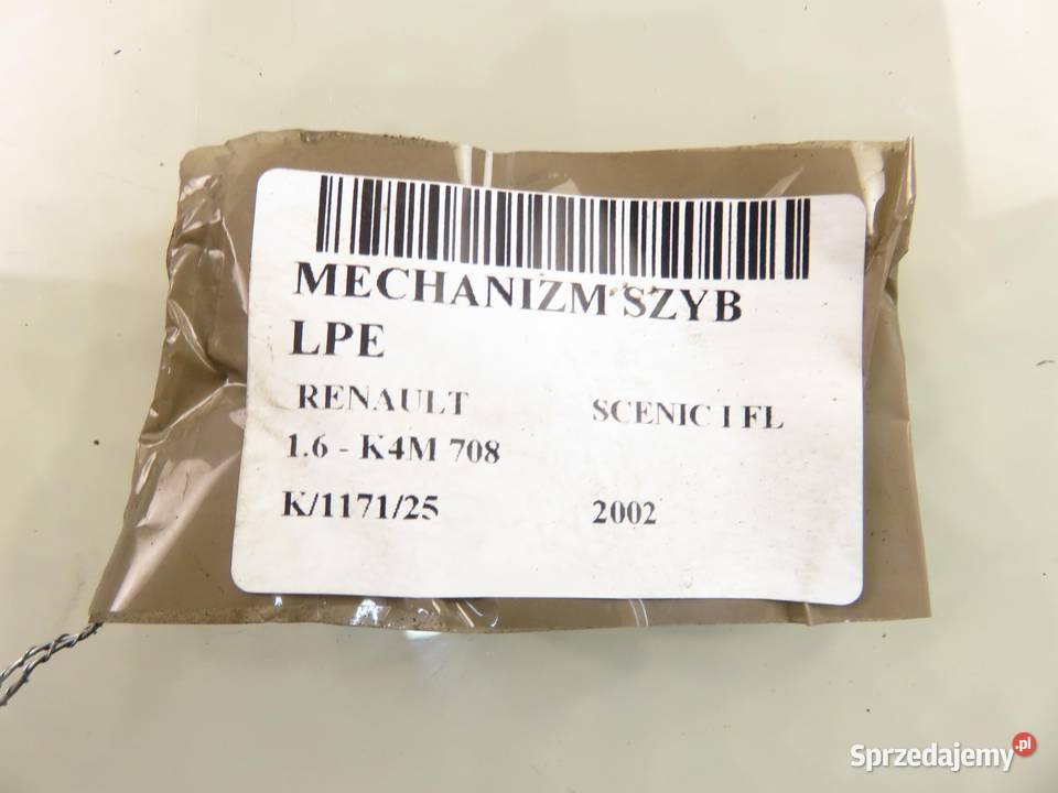 PODNOŚNIK SZYBY LEWY PRZEDNI RENAULT SCENIC I FL osobowe