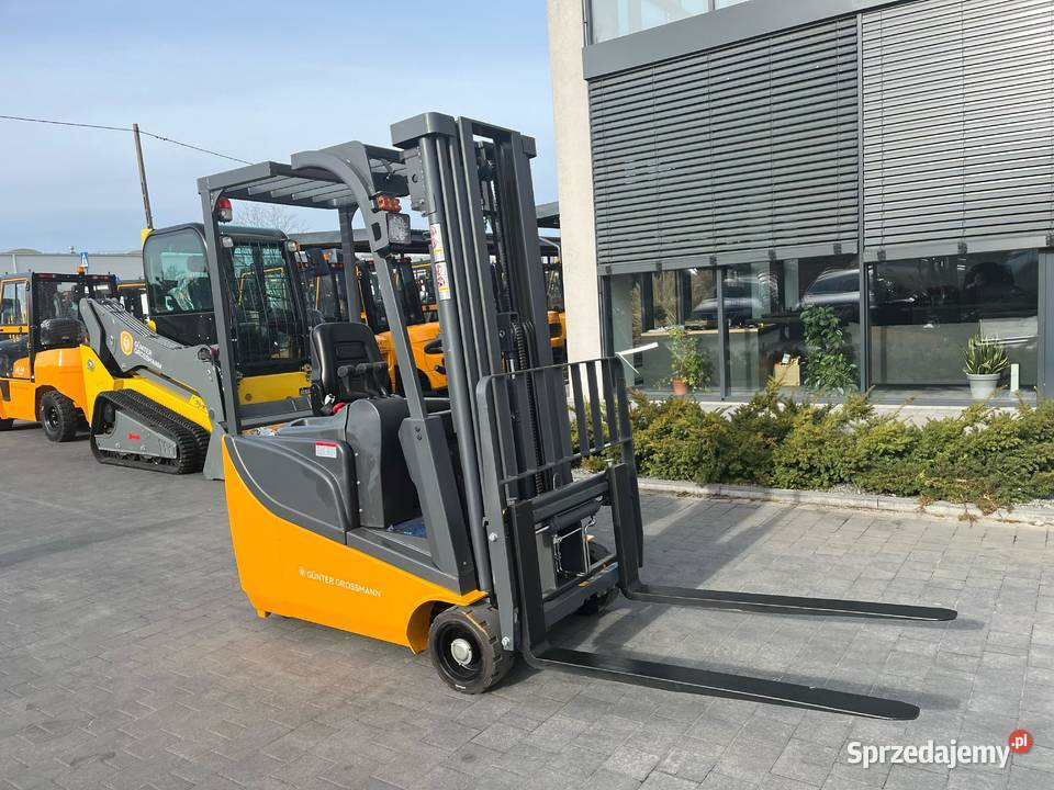 Nowy elektryczny wózek widłowy trójkołowy 15T elektryczny Gdynia