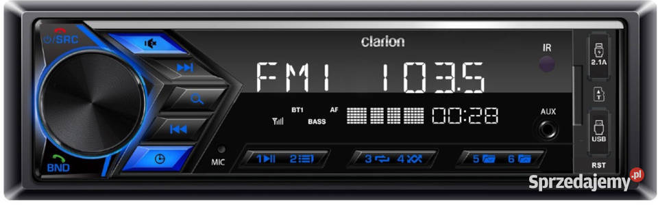 Radio samochodowe CLARION P17 Bluetooth Pilot Clarion Łuszczów Drugi