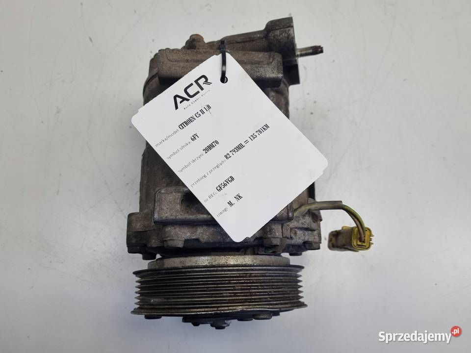 SPRĘŻARKA KLIMATYZACJI Citroen C5 I LIFT 18 16V Chełm