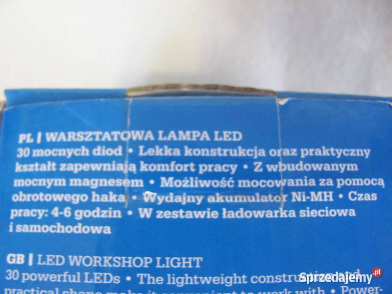 Akumulatorowa lampa warsztatowa 30 LED