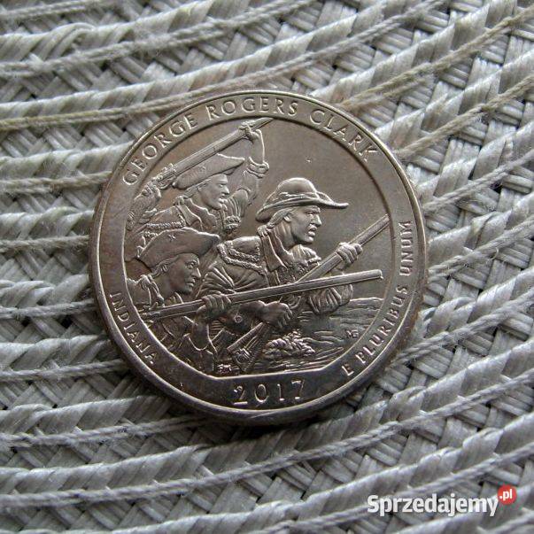 USA Quarter Dollar 2017r P GEORGE ROGERS CLARK Antyki, Sztuka, Kolekcje sprzedam