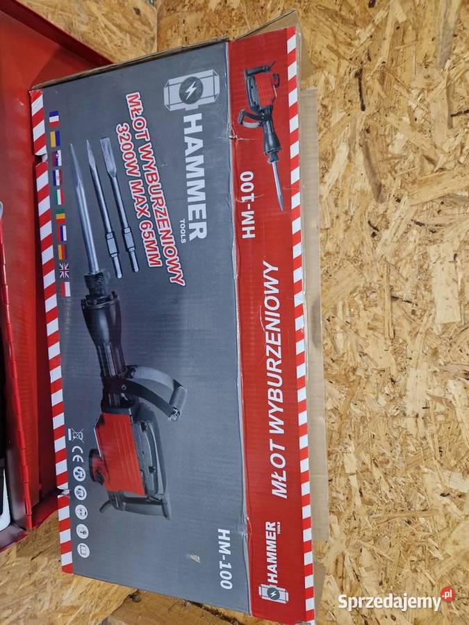 Młot wyburzeniowy o dużej moc 3200W 45J HEX wielkopolskie Głogowa sprzedam